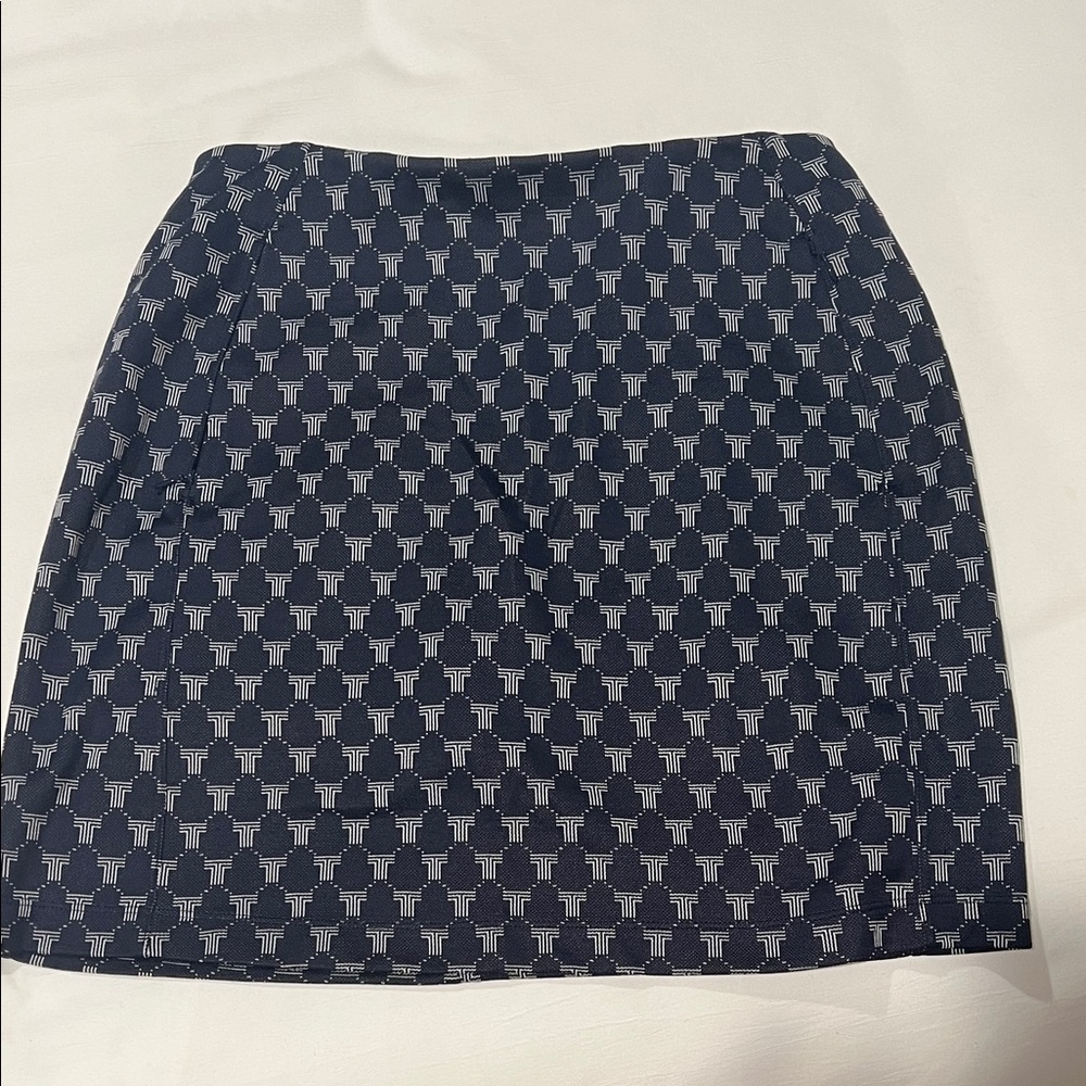 Tory Sport Navy Golf Skirt